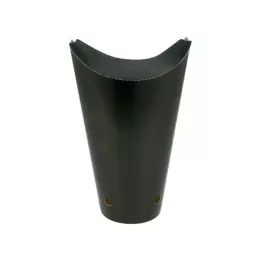 Gobelets à frites avec fermeture dimension 8.5x18cm 22oz / 660ml carton noir